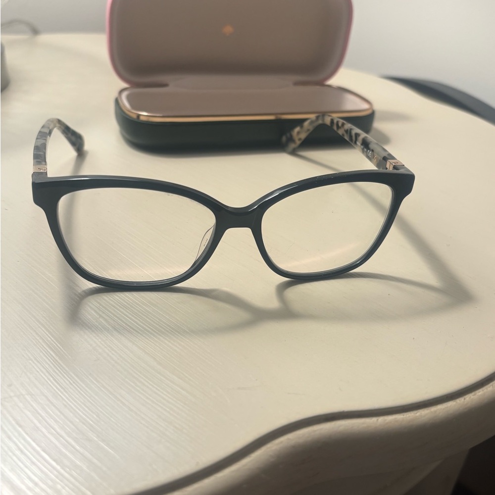 Kate Spade Black and Tan Patterned Glasses